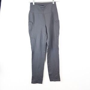 Jaanuu Womens High Rise Cargo Scrub Pants Gray J95140 XS Tapered Leg Stretch